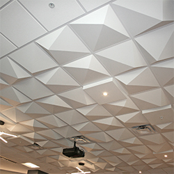 tiled ceiling